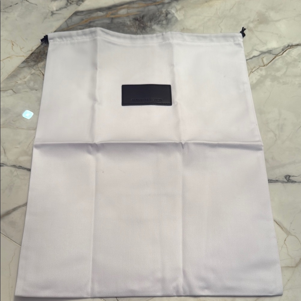 Alexander Wang White Minimalist Storage Bag With Leather Logo